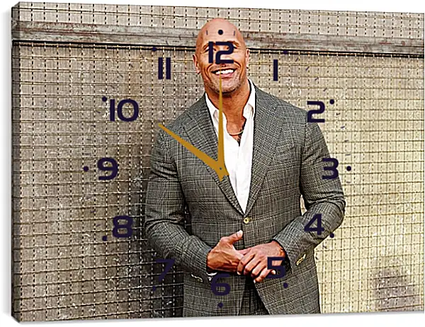 Часы картина - Dwayne Douglas Johnson. Дуэйн Джонсон (Скала) Часы картина - Dwayne Douglas Johnson. Дуэйн Джонсон (Скала)