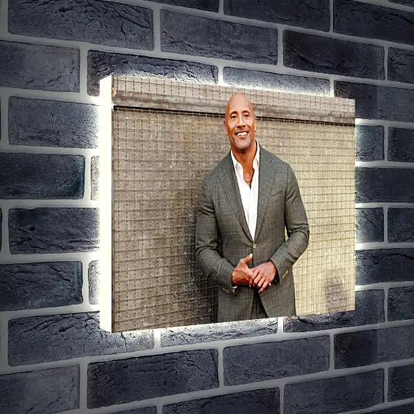 Лайтбокс световая панель - Dwayne Douglas Johnson. Дуэйн Джонсон (Скала) Лайтбокс световая панель - Dwayne Douglas Johnson. Дуэйн Джонсон (Скала)