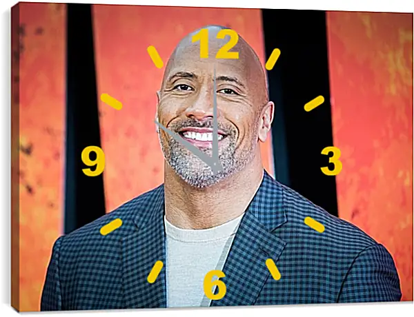Часы картина - Dwayne Douglas Johnson. Дуэйн Джонсон (Скала) Часы картина - Dwayne Douglas Johnson. Дуэйн Джонсон (Скала)