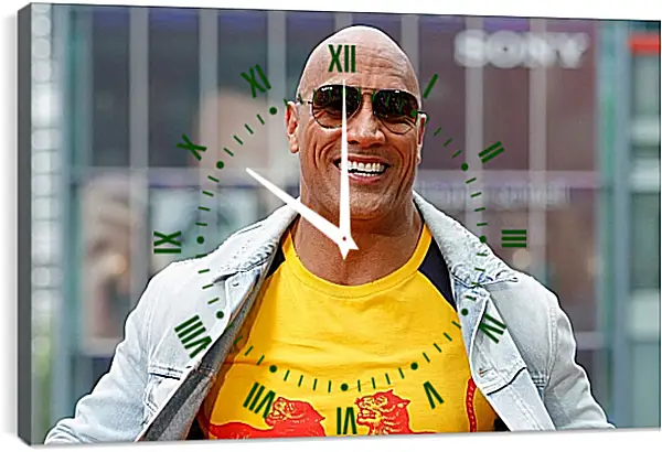 Часы картина - Dwayne Douglas Johnson. Дуэйн Джонсон (Скала) Часы картина - Dwayne Douglas Johnson. Дуэйн Джонсон (Скала)