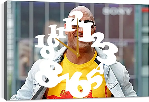 Часы картина - Dwayne Douglas Johnson. Дуэйн Джонсон (Скала) Часы картина - Dwayne Douglas Johnson. Дуэйн Джонсон (Скала)