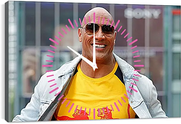 Часы картина - Dwayne Douglas Johnson. Дуэйн Джонсон (Скала) Часы картина - Dwayne Douglas Johnson. Дуэйн Джонсон (Скала)
