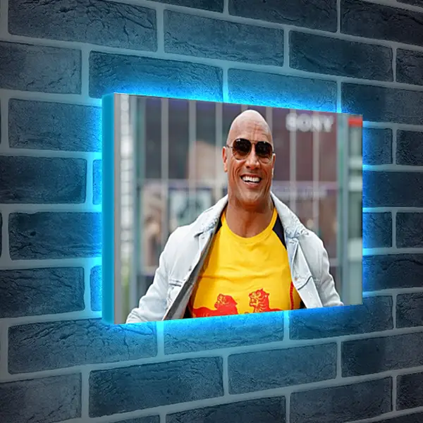Лайтбокс световая панель - Dwayne Douglas Johnson. Дуэйн Джонсон (Скала) Лайтбокс световая панель - Dwayne Douglas Johnson. Дуэйн Джонсон (Скала)