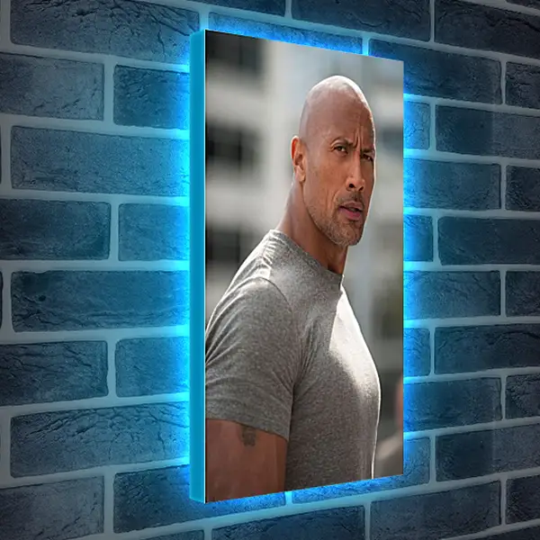 Лайтбокс световая панель - Dwayne Douglas Johnson. Дуэйн Джонсон (Скала) Лайтбокс световая панель - Dwayne Douglas Johnson. Дуэйн Джонсон (Скала)