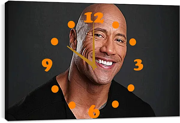 Часы картина - Dwayne Douglas Johnson. Дуэйн Джонсон (Скала) Часы картина - Dwayne Douglas Johnson. Дуэйн Джонсон (Скала)