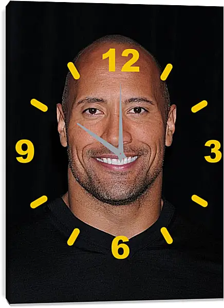 Часы картина - Dwayne Douglas Johnson. Дуэйн Джонсон (Скала) Часы картина - Dwayne Douglas Johnson. Дуэйн Джонсон (Скала)