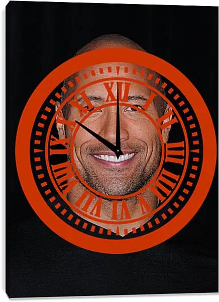 Часы картина - Dwayne Douglas Johnson. Дуэйн Джонсон (Скала) Часы картина - Dwayne Douglas Johnson. Дуэйн Джонсон (Скала)