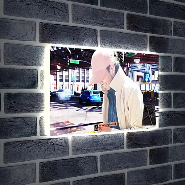 Лайтбокс световая панель - Watch Dogs Лайтбокс световая панель - Watch Dogs