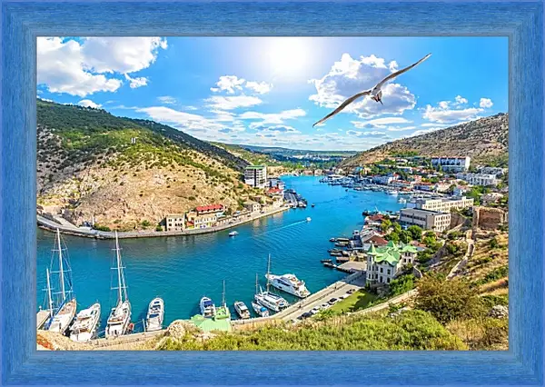 Картина в раме - Балаклавская бухта. Крым Картина в раме - Балаклавская бухта. Крым
