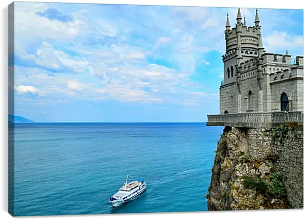 Постер на подрамнике - Ласточкино гнездо. Крым Постер на подрамнике - Ласточкино гнездо. Крым