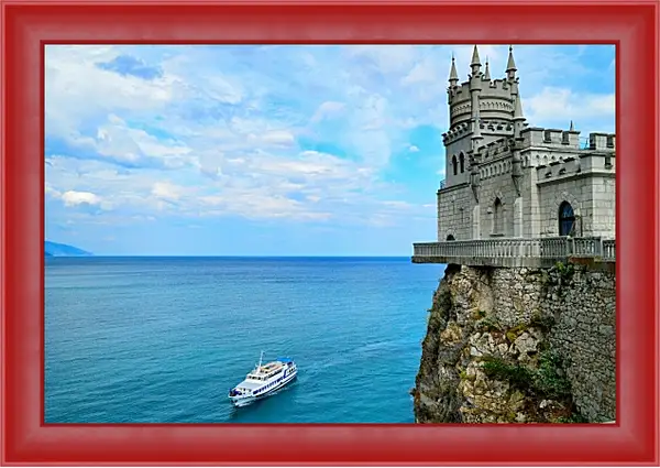 Картина в раме - Ласточкино гнездо. Крым Картина в раме - Ласточкино гнездо. Крым