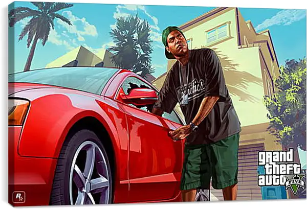 Постер на подрамнике - Grand Theft Auto V Постер на подрамнике - Grand Theft Auto V