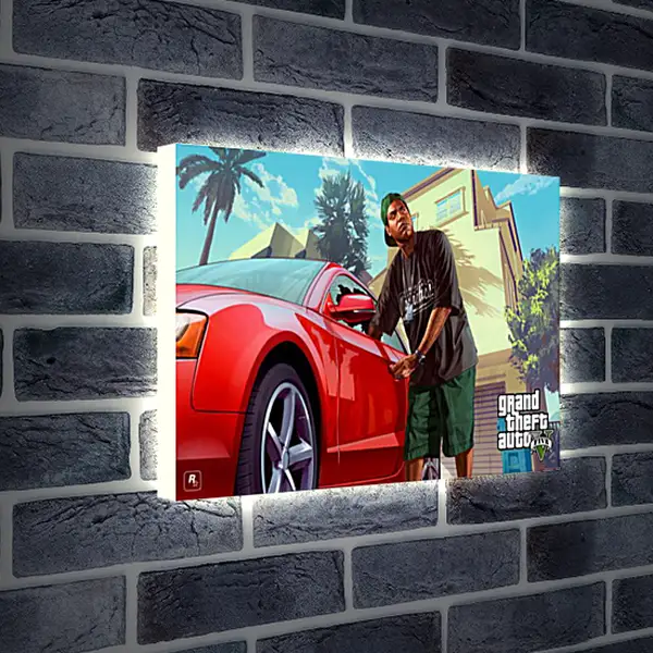 Лайтбокс световая панель - Grand Theft Auto V Лайтбокс световая панель - Grand Theft Auto V