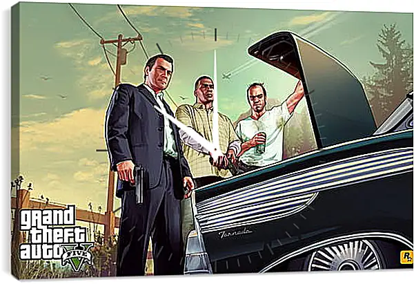Часы картина - Grand Theft Auto V Часы картина - Grand Theft Auto V