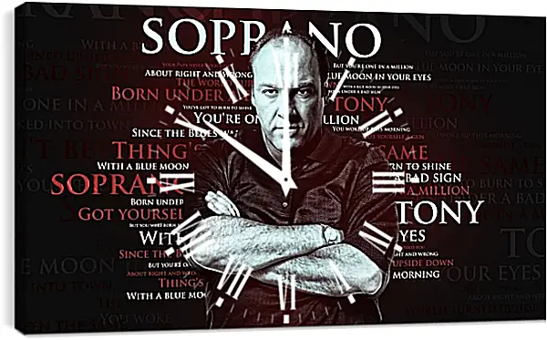 Часы картина - Клан Сопрано. The Sopranos Часы картина - Клан Сопрано. The Sopranos