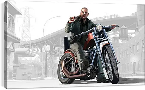 Постер на подрамнике - Grand Theft Auto IV: The Lost And Damned Постер на подрамнике - Grand Theft Auto IV: The Lost And Damned