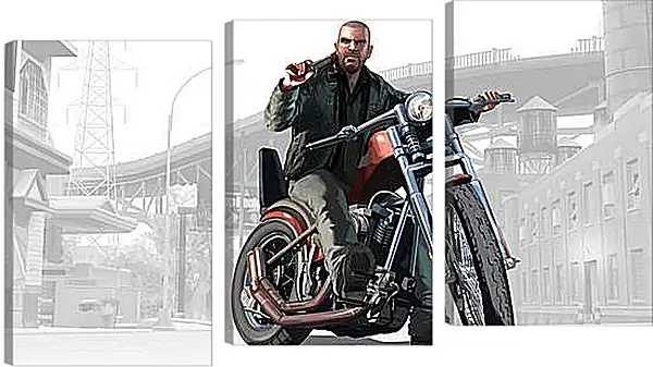 Модульная картина - Grand Theft Auto IV: The Lost And Damned Модульная картина - Grand Theft Auto IV: The Lost And Damned