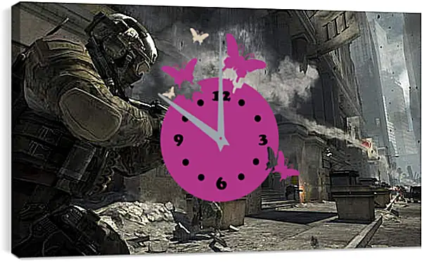 Часы картина - Call Of Duty Часы картина - Call Of Duty