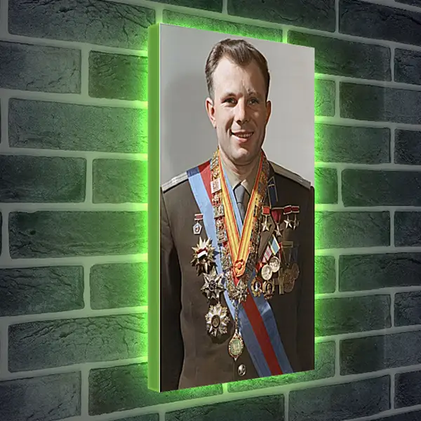 Лайтбокс световая панель - Юрий Алексеевич Гагарин Лайтбокс световая панель - Юрий Алексеевич Гагарин