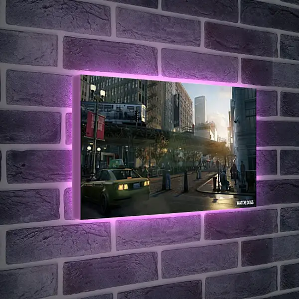 Лайтбокс световая панель - Watch Dogs Лайтбокс световая панель - Watch Dogs