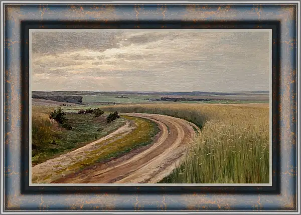 Картина в раме - Летний пейзаж. Иосиф Евстафиевич Крачковский Картина в раме - Летний пейзаж. Иосиф Евстафиевич Крачковский