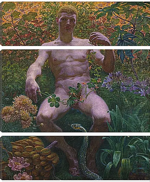 Модульная картина - Adam in Paradise. Педер Хенрик Кристиан Сартман Модульная картина - Adam in Paradise. Педер Хенрик Кристиан Сартман