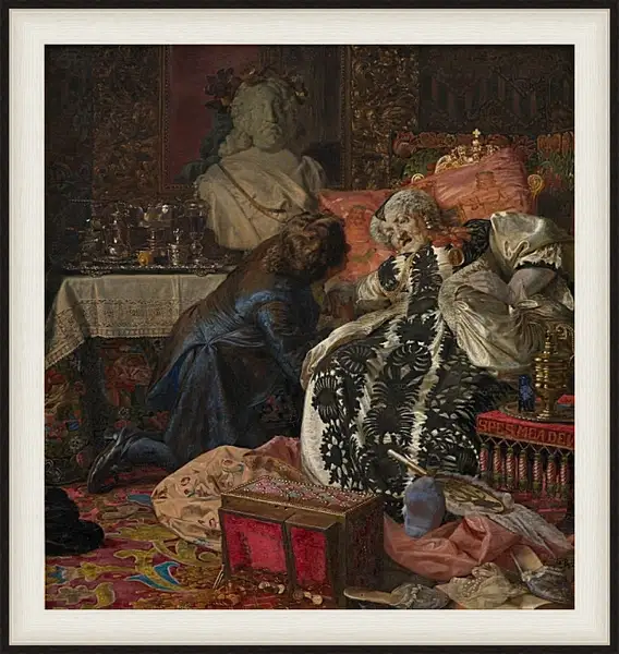 Картина в раме - Death of Queen Sophie Amalie. Педер Хенрик Кристиан Сартман Картина в раме - Death of Queen Sophie Amalie. Педер Хенрик Кристиан Сартман