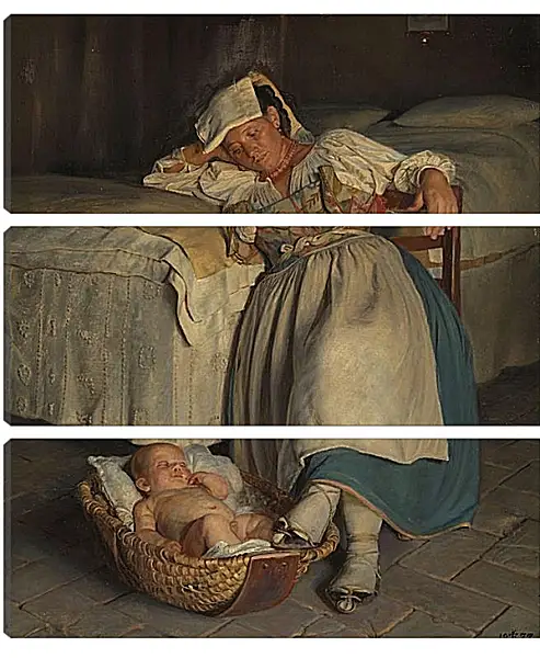 Модульная картина - En sabinerinne vugger sitt barn. Педер Хенрик Кристиан Сартман Модульная картина - En sabinerinne vugger sitt barn. Педер Хенрик Кристиан Сартман
