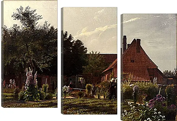 Модульная картина - Grandmother's Garden. Педер Хенрик Кристиан Сартман Модульная картина - Grandmother's Garden. Педер Хенрик Кристиан Сартман