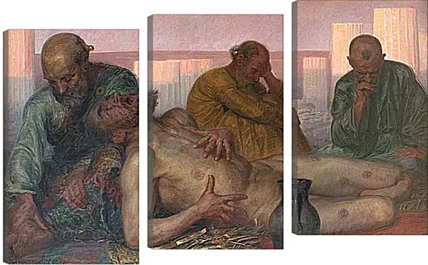 Модульная картина - Job and His Friends. Педер Хенрик Кристиан Сартман Модульная картина - Job and His Friends. Педер Хенрик Кристиан Сартман