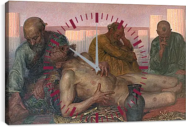 Часы картина - Job and His Friends. Педер Хенрик Кристиан Сартман Часы картина - Job and His Friends. Педер Хенрик Кристиан Сартман