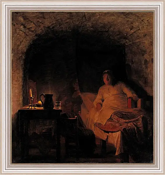 Картина в раме - Leonora Christina in prison. Педер Хенрик Кристиан Сартман Картина в раме - Leonora Christina in prison. Педер Хенрик Кристиан Сартман