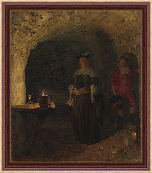 Картина в раме - Painting. Педер Хенрик Кристиан Сартман Картина в раме - Painting. Педер Хенрик Кристиан Сартман