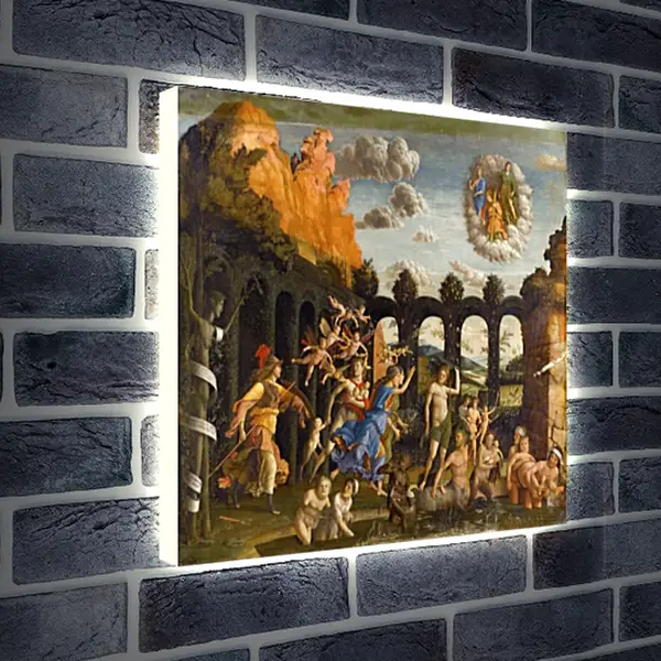 Лайтбокс световая панель - Minerva Chasing the Vices from the Garden of Virtue. Андреа Мантенья Лайтбокс световая панель - Minerva Chasing the Vices from the Garden of Virtue. Андреа Мантенья