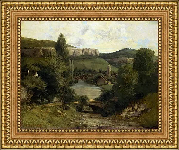 Картина в раме - View of Ornans. Жан Дезире Гюстав Курбе Картина в раме - View of Ornans. Жан Дезире Гюстав Курбе