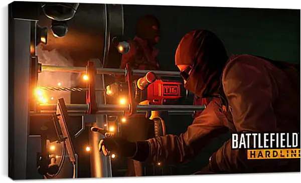 Постер на подрамнике - Battlefield: Hardline Постер на подрамнике - Battlefield: Hardline