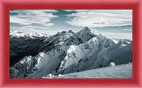 Картина в раме - Вершины гор Картина в раме - Вершины гор