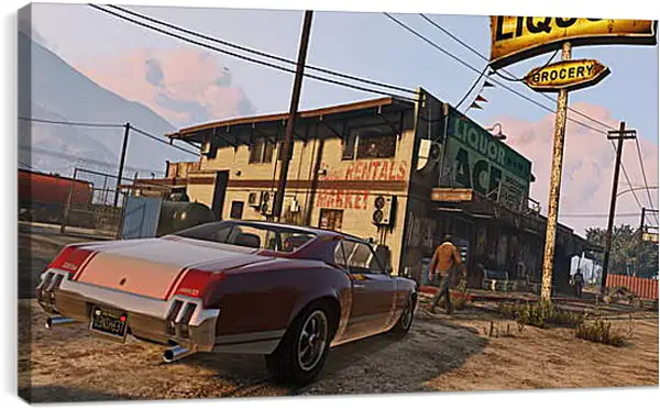 Постер на подрамнике - Grand Theft Auto V Постер на подрамнике - Grand Theft Auto V