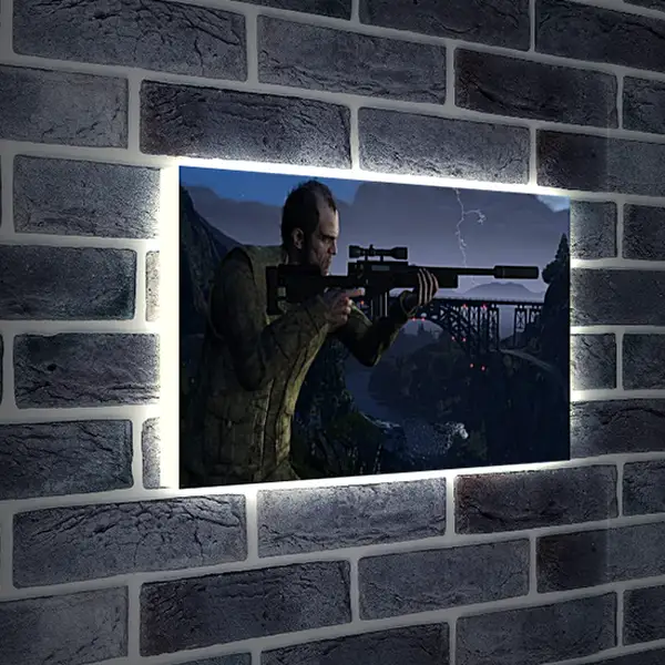 Лайтбокс световая панель - Grand Theft Auto V Лайтбокс световая панель - Grand Theft Auto V