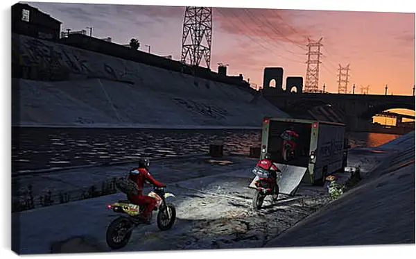 Постер на подрамнике - Grand Theft Auto V Постер на подрамнике - Grand Theft Auto V