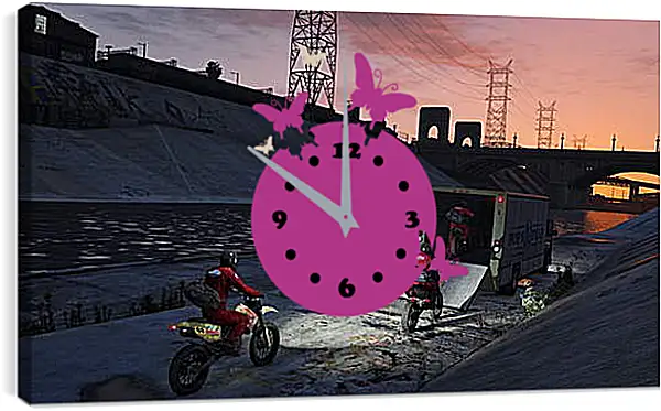 Часы картина - Grand Theft Auto V Часы картина - Grand Theft Auto V