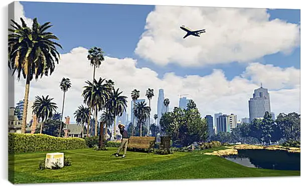 Постер на подрамнике - Grand Theft Auto V Постер на подрамнике - Grand Theft Auto V