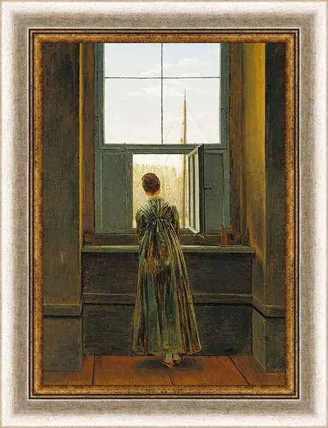 Картина в раме - Woman at a Window. Каспар Давид Фридрих Картина в раме - Woman at a Window. Каспар Давид Фридрих