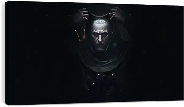 Постер на подрамнике - The Witcher (Ведьмак), таинственный Геральт Постер на подрамнике - The Witcher (Ведьмак), таинственный Геральт
