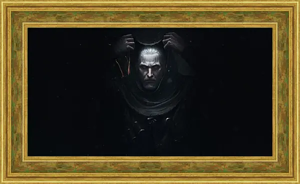Картина в раме - The Witcher (Ведьмак), таинственный Геральт Картина в раме - The Witcher (Ведьмак), таинственный Геральт