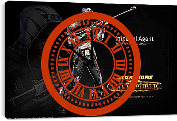 Часы картина - Star Wars: The Old Republic Часы картина - Star Wars: The Old Republic
