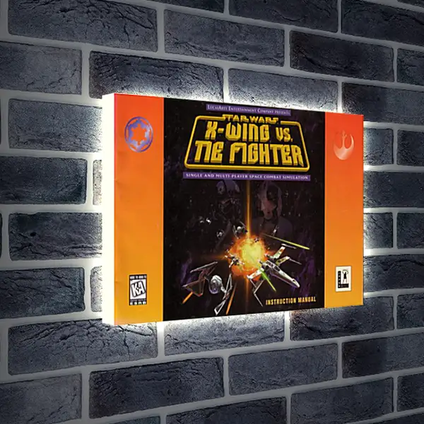 Лайтбокс световая панель - Star Wars: X-Wing Vs. TIE Fighter Лайтбокс световая панель - Star Wars: X-Wing Vs. TIE Fighter