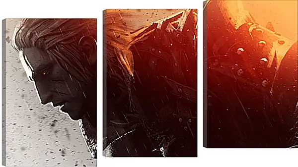 Модульная картина - The Witcher (Ведьмак), устремлённый Геральт Модульная картина - The Witcher (Ведьмак), устремлённый Геральт
