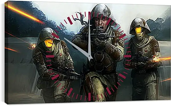 Часы картина - Star Wars Galaxies Часы картина - Star Wars Galaxies