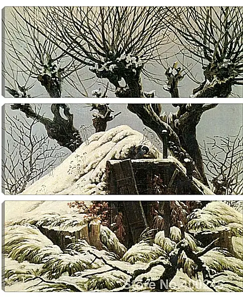 Модульная картина - Снежная хижина. Каспар Давид Фридрих Модульная картина - Снежная хижина. Каспар Давид Фридрих